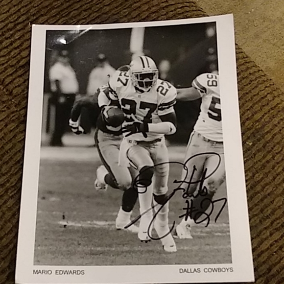 Dallas Cowboys signed photo Mario Edwards #27 - Picture 3 of 4